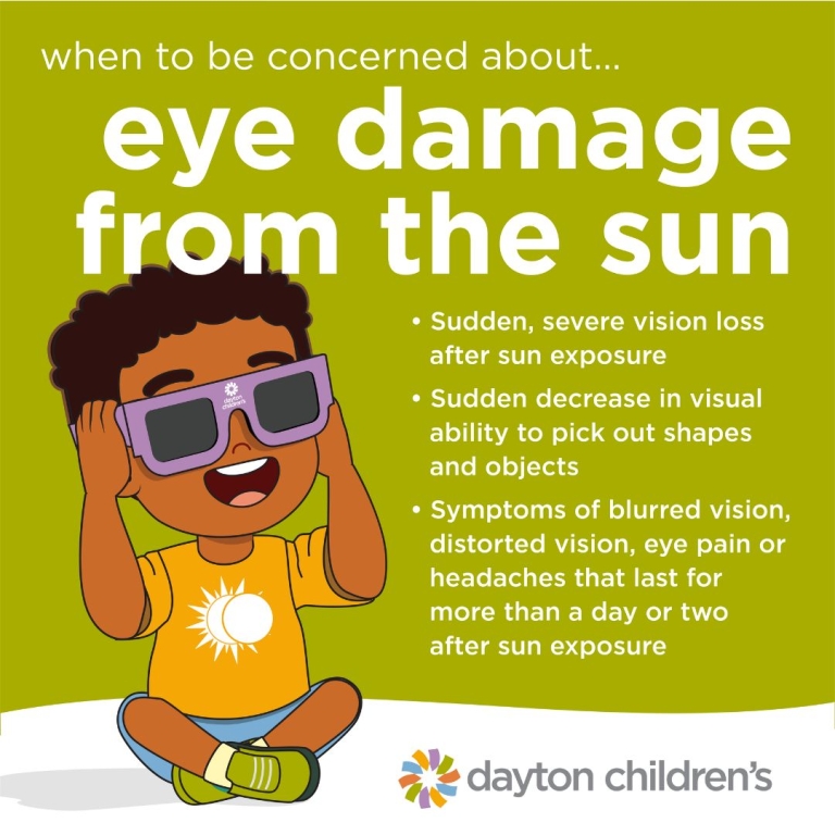when to be concerned about eye damage from the sun