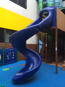 slide at play area