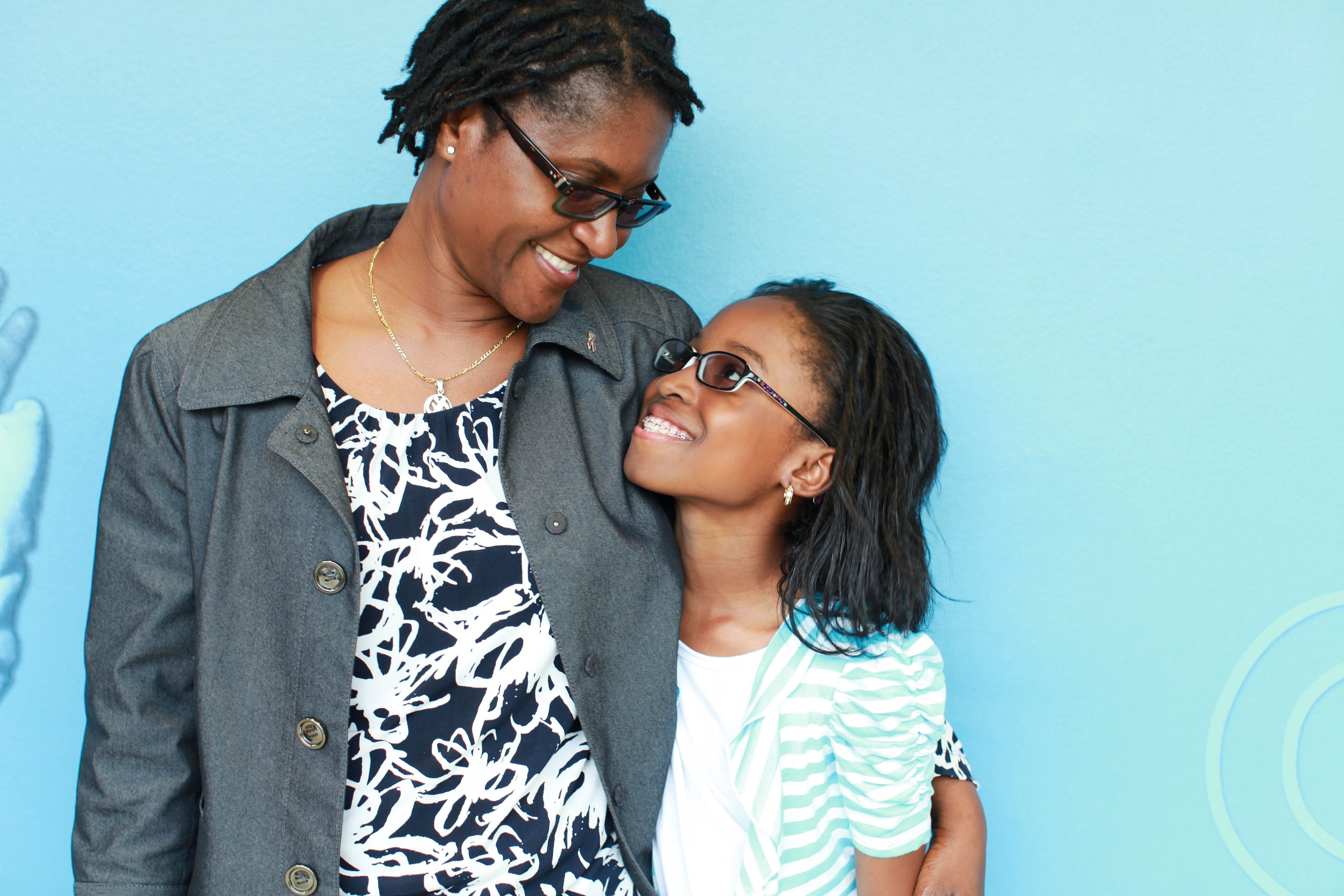 Awo and Mamle smiling.