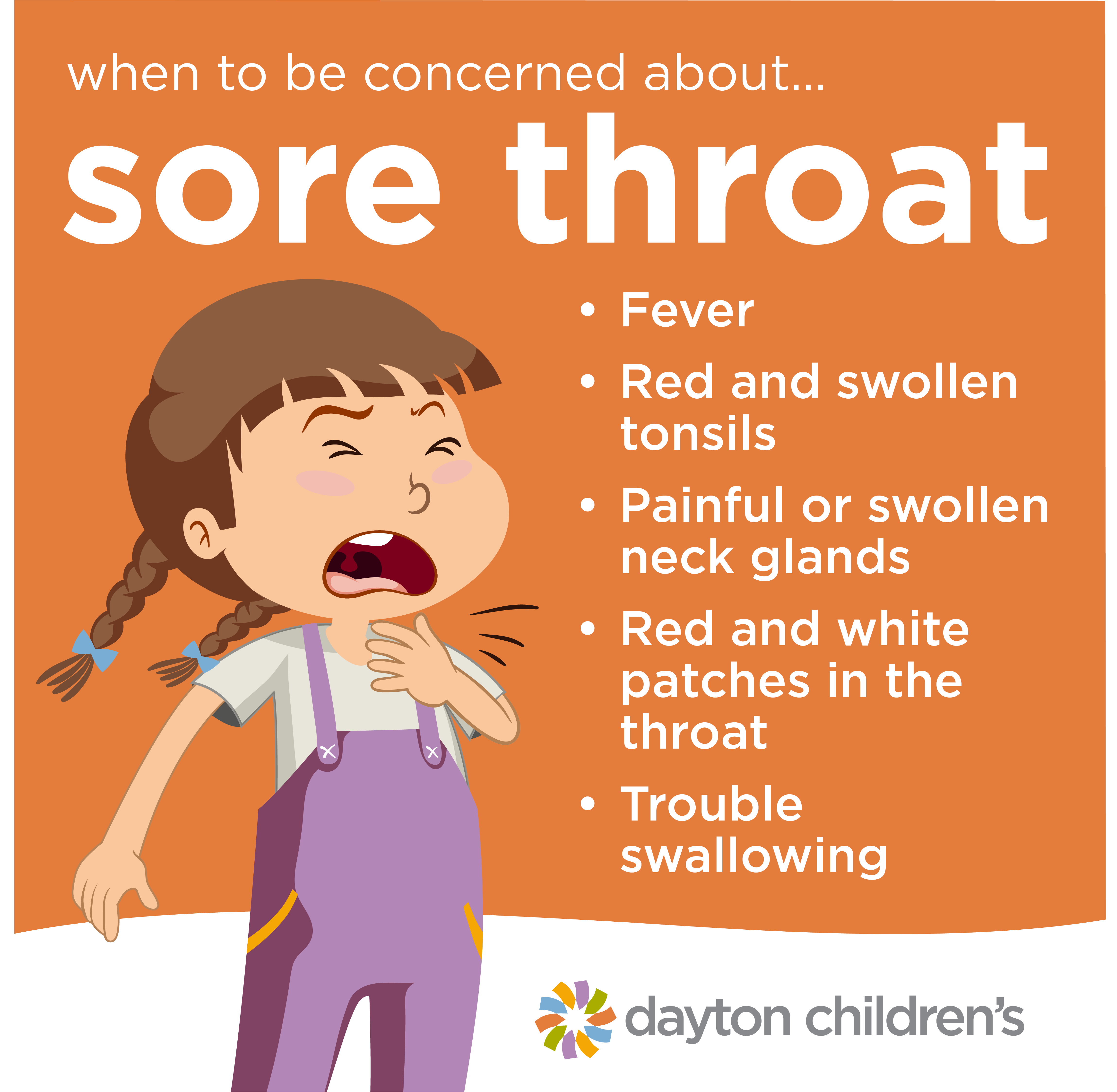 when to be concerned about a sore throat