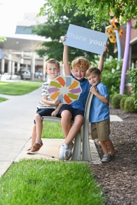 Stevie with his family