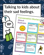 talking to kids about their sad feelings