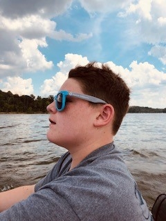 Gabe on boat
