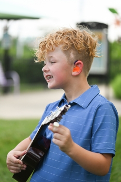 Stevie's hearing aids