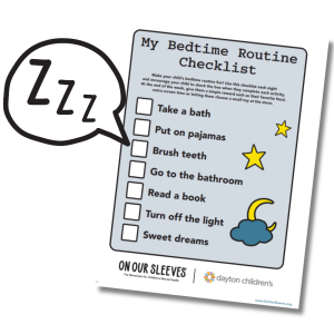 bedtime routine checklist