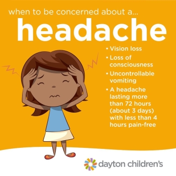 child with headache