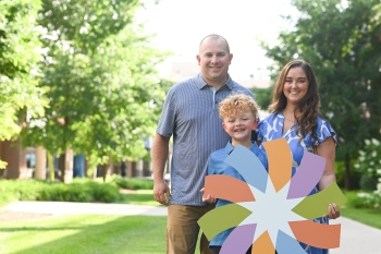 Stevie and his family