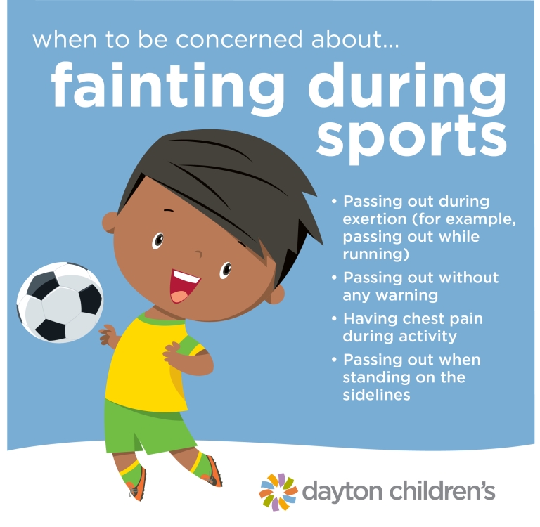when to be concerned about fainting during sports