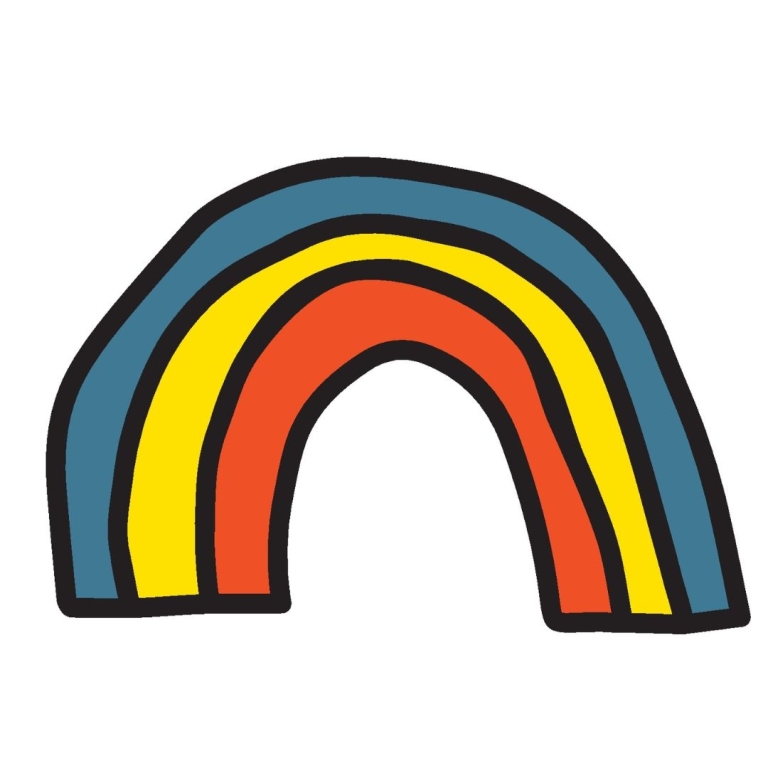 cartoon image of a rainbow