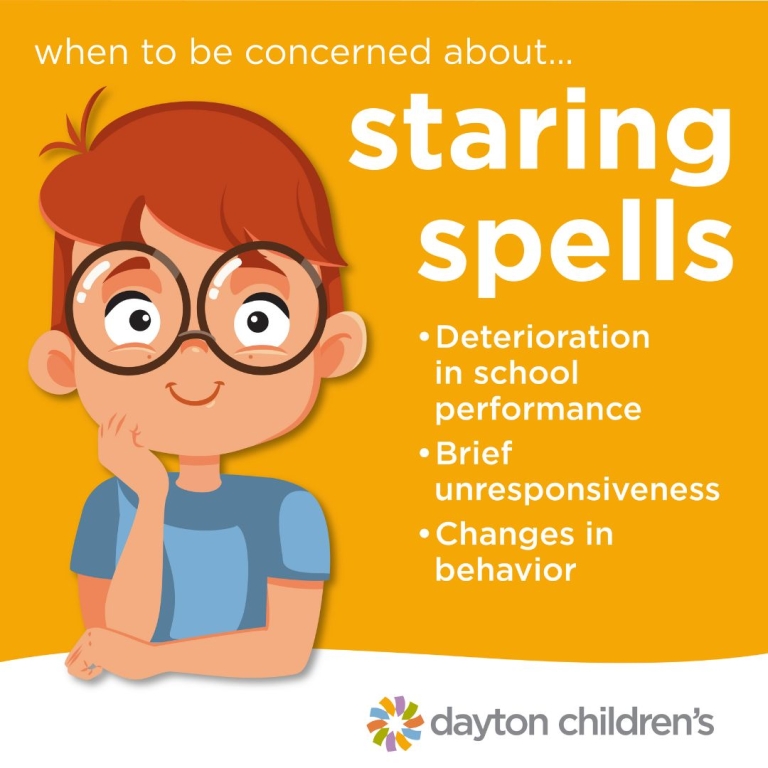 when to be concerned about staring spells