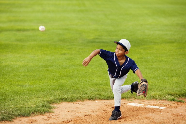 young athlete baseball pitcher