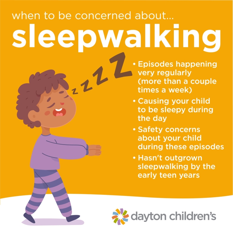 when to be concerned about sleepwalking