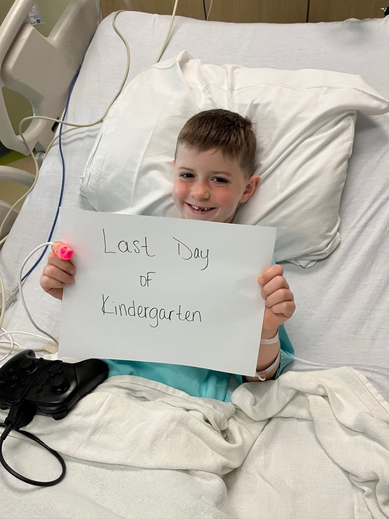 Eric's last day of kindergarten