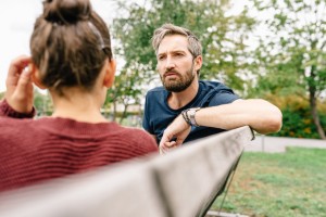 Father and Daughter talking